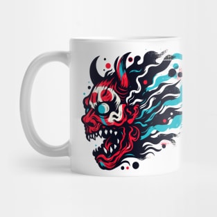 Oni demon head horror Mug